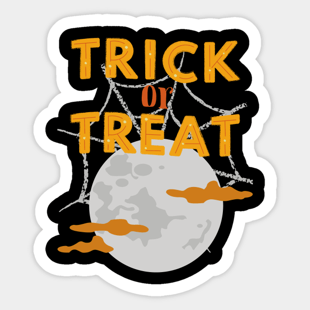 Trick or treat for Halloween party Sticker by Gomqes